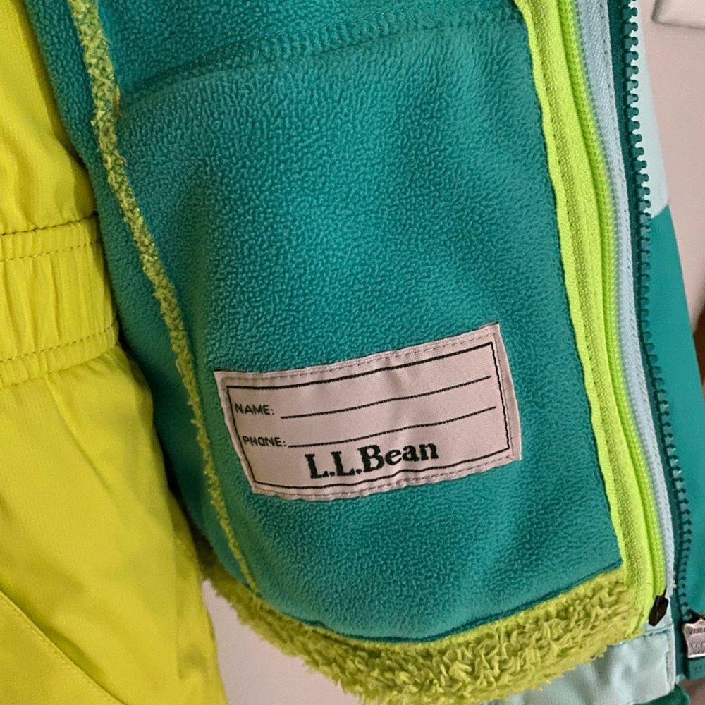 LL Bean Kids Winter Set Jacket Snow Bibs, size 8 - Picture 4 of 7